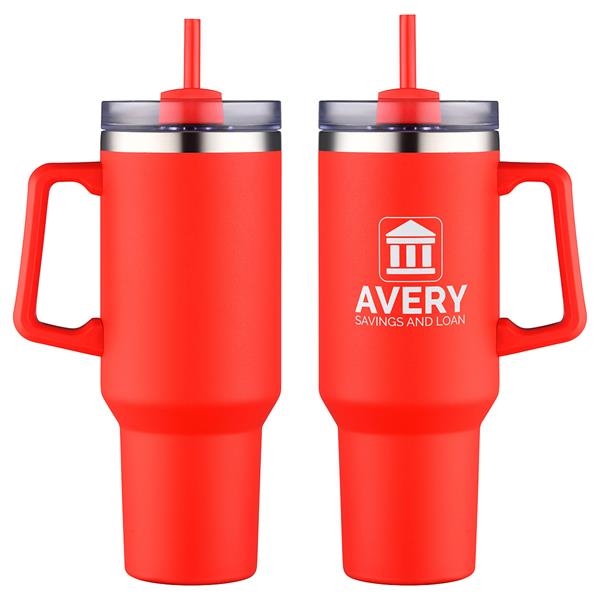 40OZ TRAVEL TUMBLER WITH HANDLE – Walker Boutique