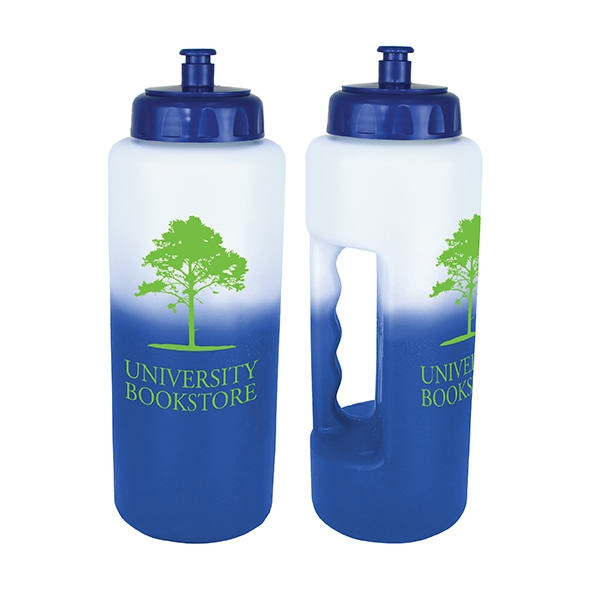 Printed Grip Bottles with Push 'n Pull Cap (32 Oz.)