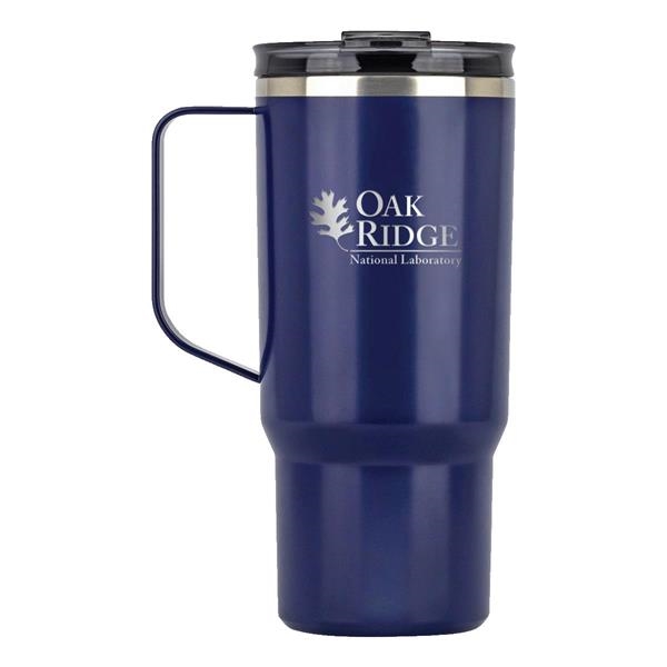 Reduce Vacuum Insulated Stainless Steel Hot1 Mug with Lid and Handle,  Linen, 18 oz. 