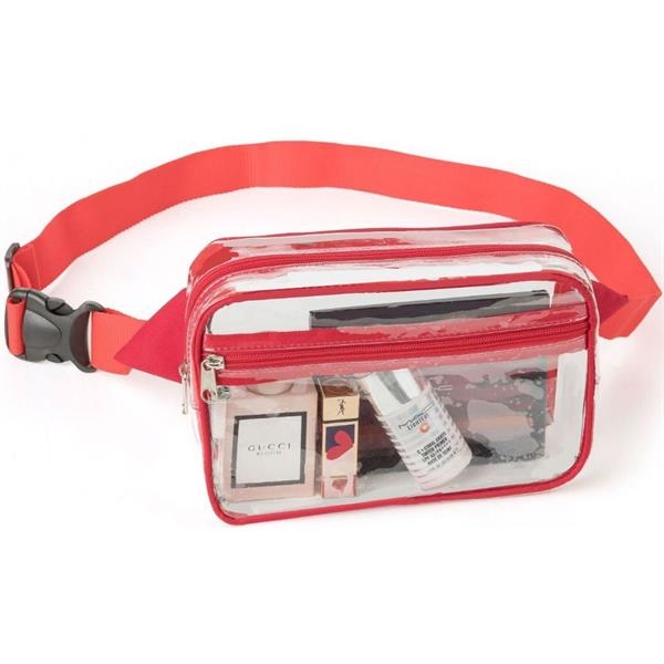 Pink transparent fanny pack sale