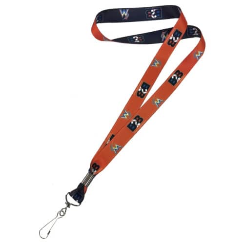 Logo Sublimation Lanyards with Dual J-Hook Attachment