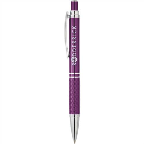 Madison Ave™ Executive Metal Pen - Smooth Writing, Retractable & Gold Trim  - Customizable