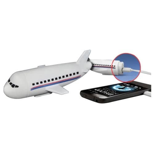 Airplane shaped portable charger | EverythingBranded USA
