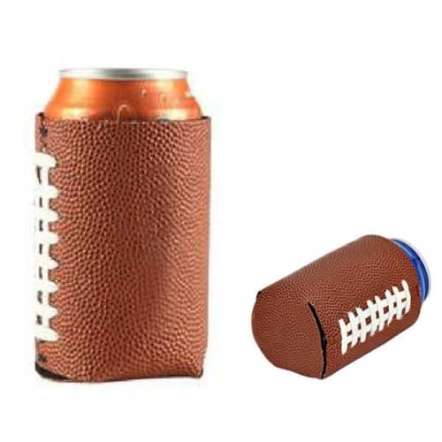 Premium leather football camo coozie – Drinking hides