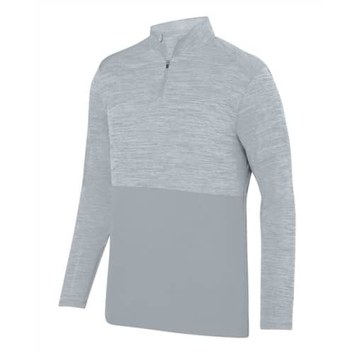 Augusta Sportswear Shadow Tonal Heather Quarter-Zip | EverythingBranded USA