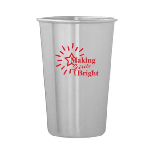 Branded Pint Cups  Dubliner Stainless Steel Pint Cup Glasses