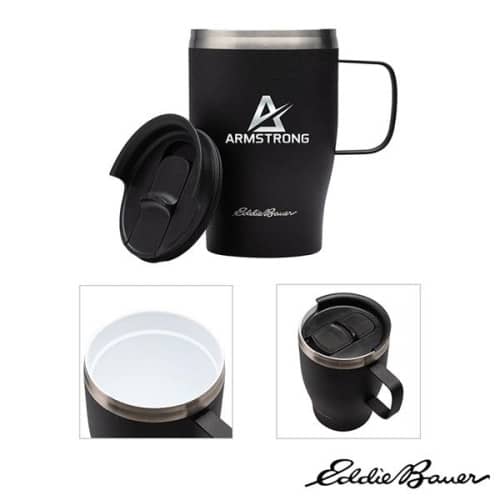 Eddie Bauer Pink Gobi Tea/Coffee Insulated To-Go Mug with Handle - 15 oz