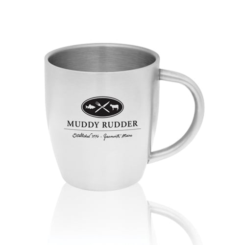 10oz White Stainless Coffee Cup