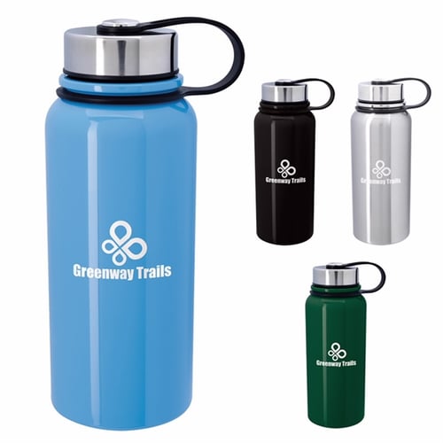 Printed Stainless Steel Water Bottles (34 Oz.)