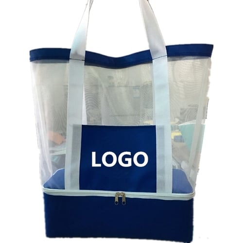 Custom Printed Clear PVC Zipper Tote Bags