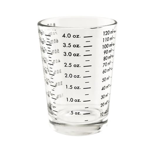 Mini Measure Glass 4 ounces