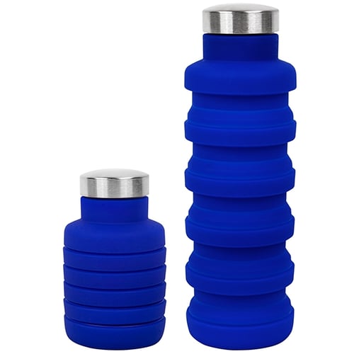 Collapsible Silicone Water Bottle 17oz BPA Free FDA Approved