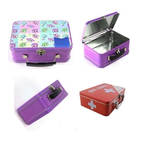 Custom Printed Throwback Tin Lunch Boxes