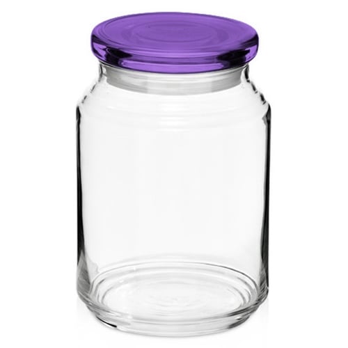 Small Glass Apothecary Candy Jar - Cylinder With Lid