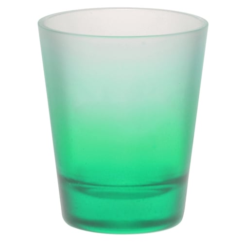 Hollywood Star Frosted Shot Glass Green Purpul Shot Glass