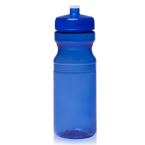 Transparent Floral Print 24 Ounce BPA-Free UV Plastic Water Bottle