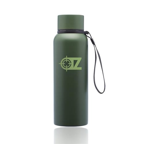 6 Ransom Water Bottles with Strap Set, 17 oz. - Stainless Steel, Double  Wall, Plastic Lid - Army Green