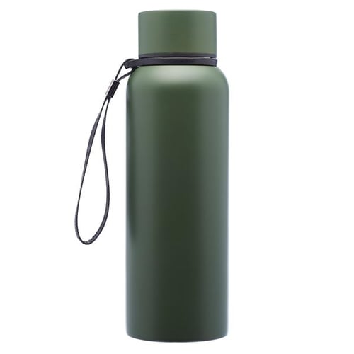 6 Ransom Water Bottles with Strap Set, 17 oz. - Stainless Steel, Double  Wall, Plastic Lid - Army Green