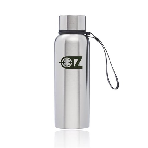 17 oz Vacuum Insualted Ransom Water Bottle w/ Carrying Strap