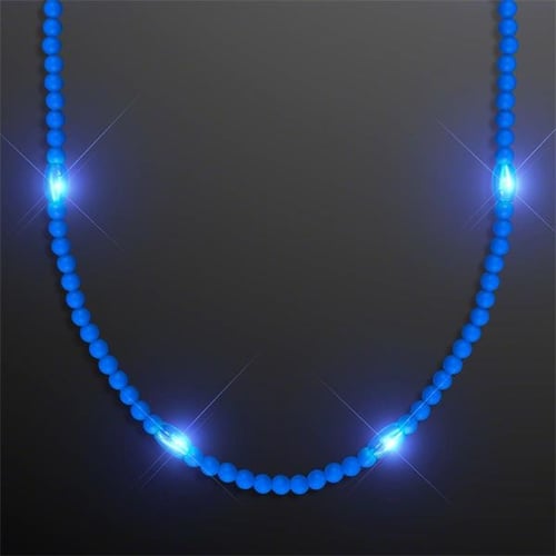 Light Up LED Beaded Necklaces with Single Colors