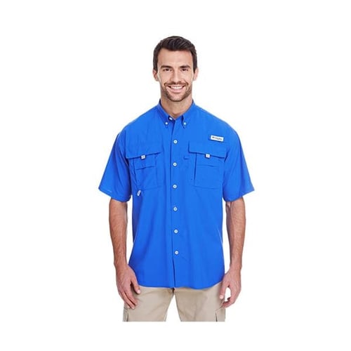 Positive Promotions 3 Columbia Men's Bahama? II Short-Sleeve Fishing Shirts  - Embroidered Personalization Available 