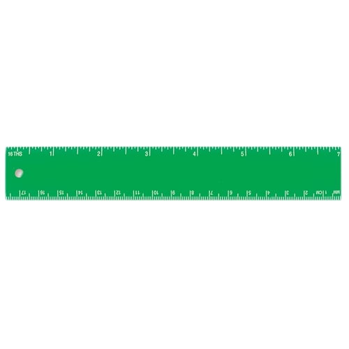 7 inch Clear Plastic Ruler (18 cm) – The Embroidery Store