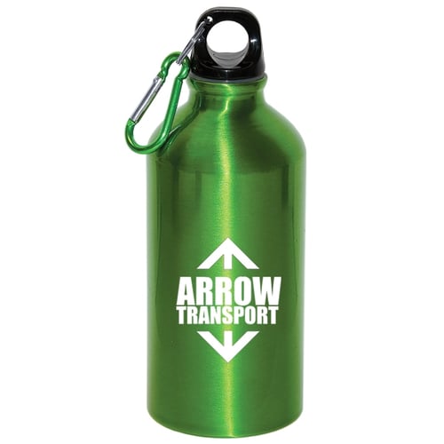 Aluminum Custom Water Bottle w/ Carabiner - 17 oz.