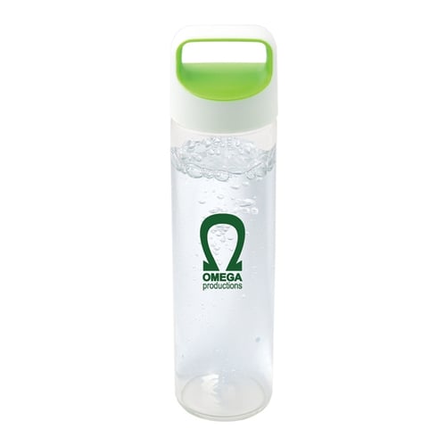 600 ml. (20 fl. oz.) glass water bottle with silicone sleeve