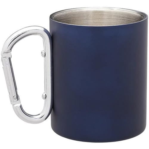 Customized Carabiner Handle Stainless Steel Mugs (10 Oz.)