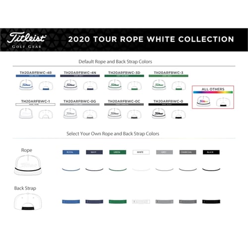 Titleist Tour Rope Golf Hat