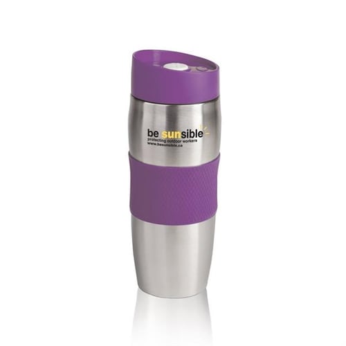 Purple Checkered Tumbler