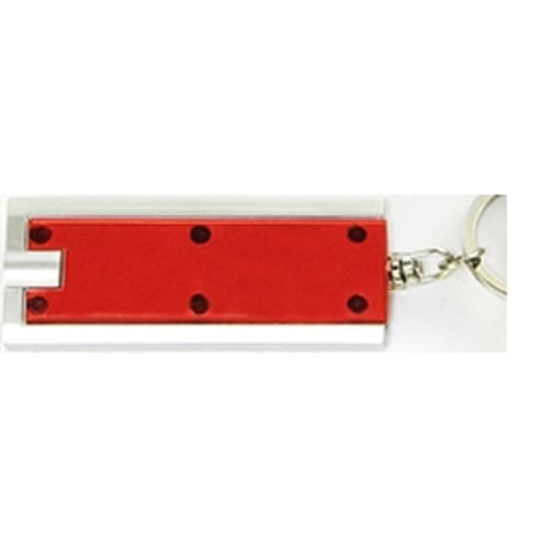 Rectangular Keychain with Light