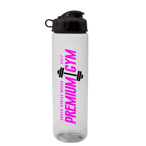 Slim Fit Water Bottle With Flip Straw Lid 24-Oz. - Personalization