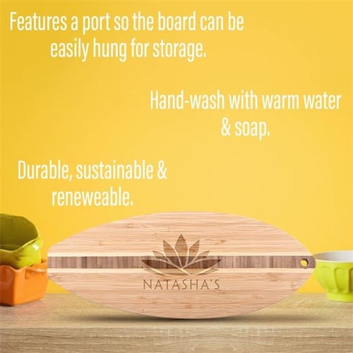 14 Inch Katoomba Surfboard Bamboo Cutting Board (Q154622)