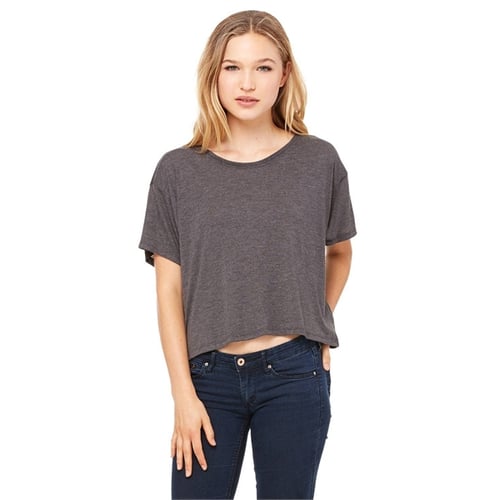 Bella Canvas Ladies Flowy Boxy T Shirt EverythingBranded USA