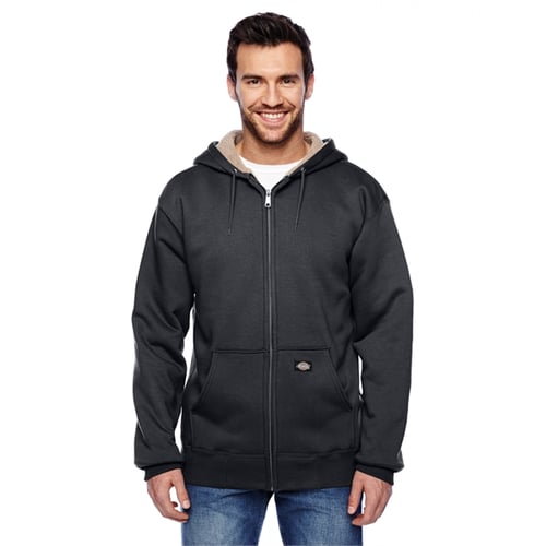 dickies men's sherpa lined fleece hoodie