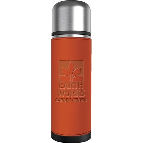 Tall red/ orange thermos