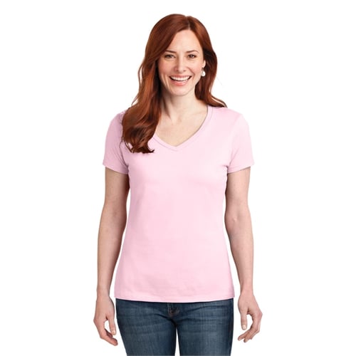 Hanes v neck t shirts clearance women's