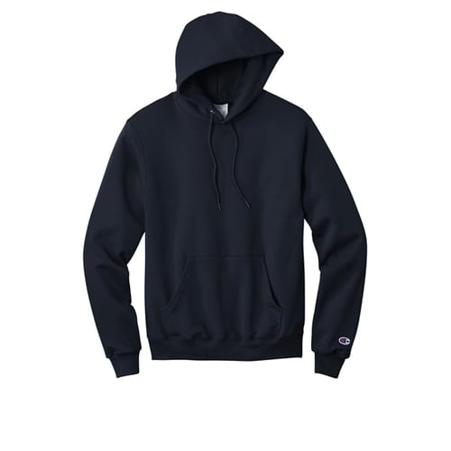 Plain black sale champion hoodie