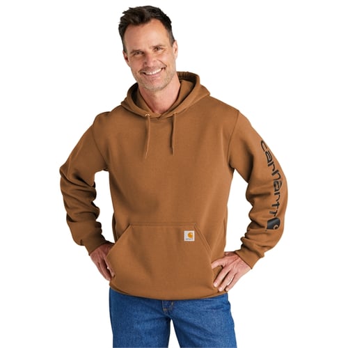 Carhartt men's midweight 2024 hooded logo sweatshirt