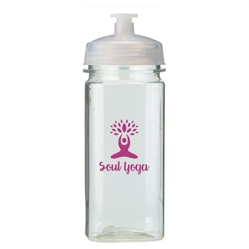 Imprinted : PolySure Squared-Up Water Bottle - 16 oz