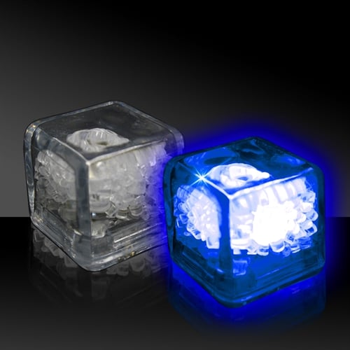 LED Ice Cube Shape Lights Liquid Sensor Glowing Light up Ice Cubes for  Drinks Bar Party Wedding Decorations(12Pcs)