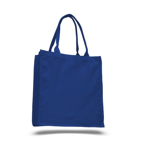 FANCY TOTE BAG 100% COTTON SHEETING FULL SIDE GUSSET