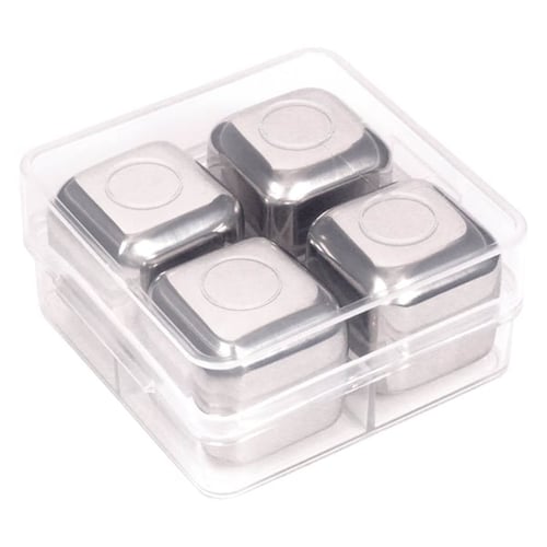 Custom Imprinted Stainless Steel Ice Cubes