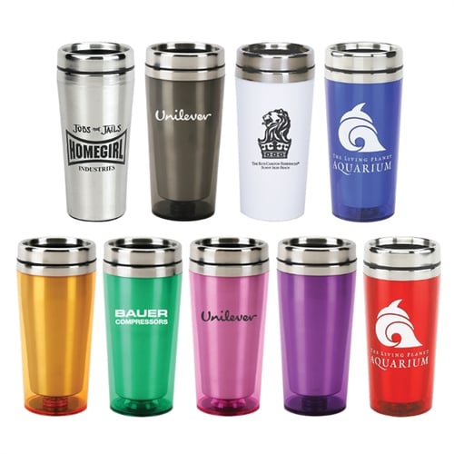 16 oz Stainless Steel Double-Wall Travel Tumbler