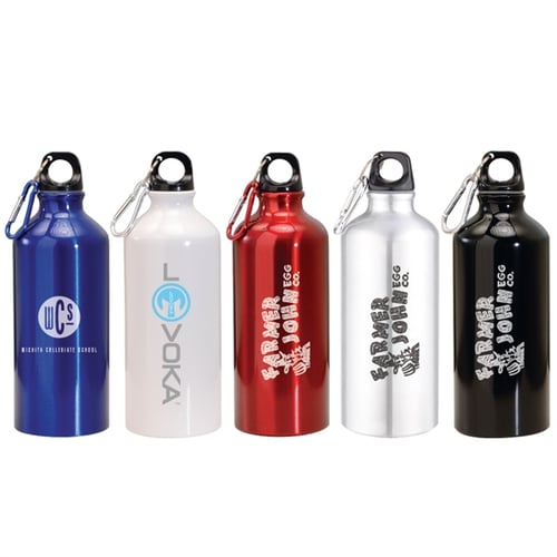 Aluminum Water Bottle with Carabiner – 26 oz.