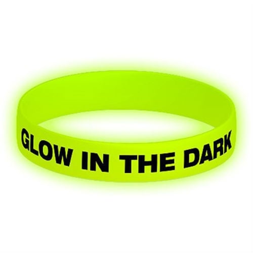 Custom Made Wristbands Glow in The Dark