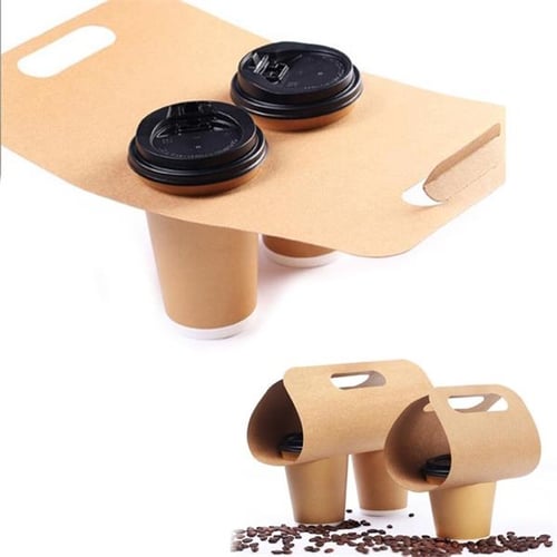 Double Kraft Paper Cup Holder