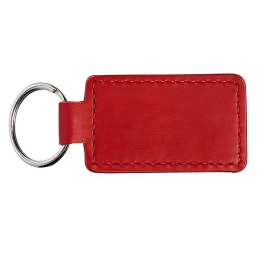 Leather Key Chain with Key Pocket (Rectangular)