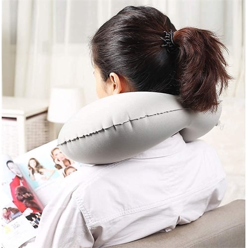 U Shaped Adjustable Ultralight Travel Neck Pillow Inflatable